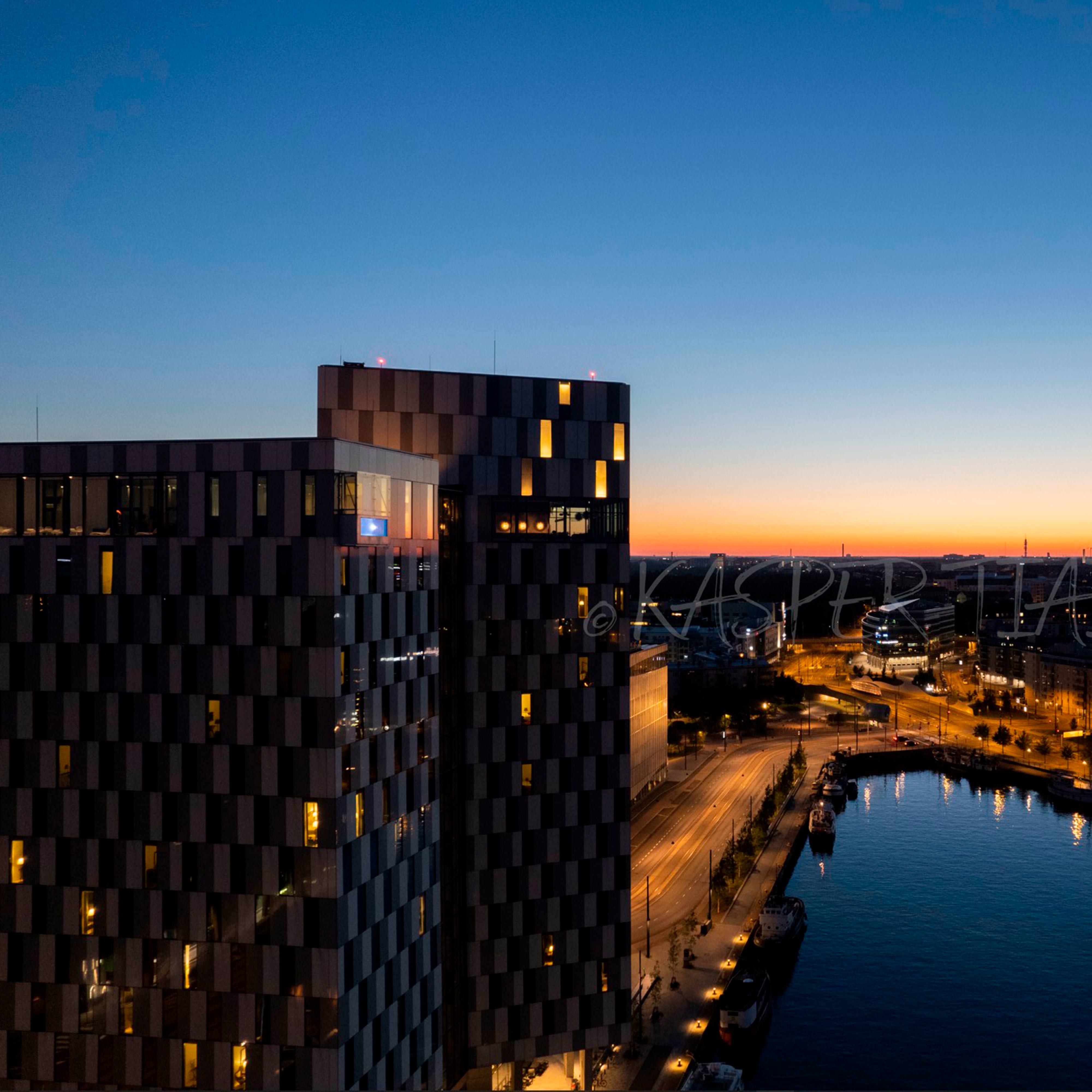 Clarion Hotel sunset, Helsinki