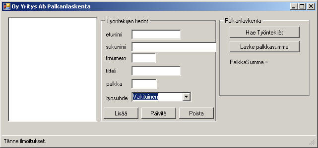 Palkanlaskenta Windows